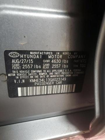 2016 HYUNDAI SONATA HYB - KMHE34L13GA023149