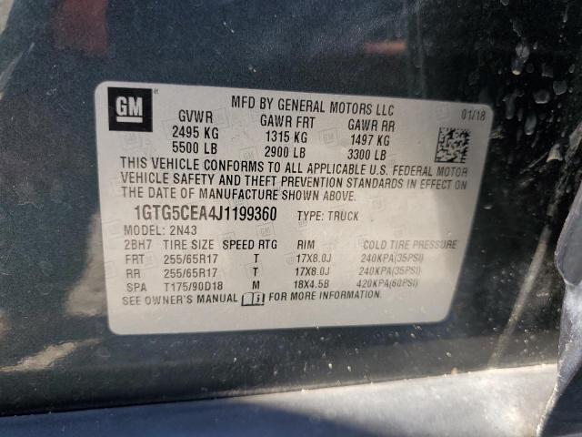 2018 GMC CANYON SLE - 1GTG5CEA4J1199360