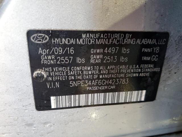 2016 HYUNDAI SONATA SPO - 5NPE34AF6GH423783