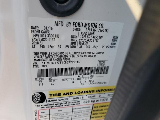 2016 FORD EXPEDITION - 1FMJU1KT1GEF33019