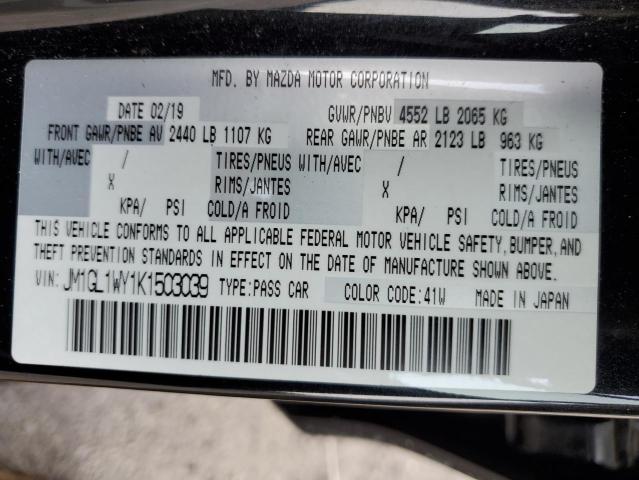 2019 MAZDA MAZDA 6 JM1GL1WY1K1503039