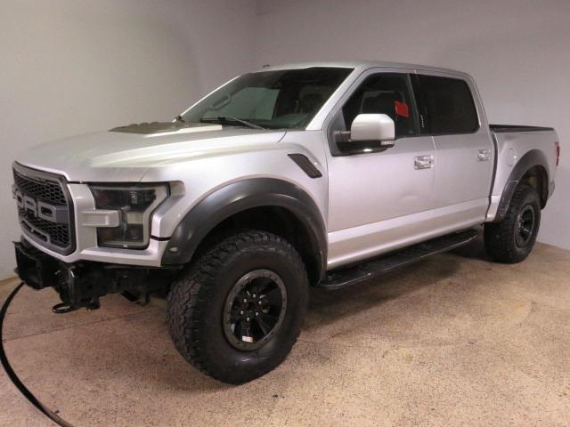 FORD F150 RAPTO 2017 silver crew pic gas 1FTFW1RG7HFA87001 photo #3