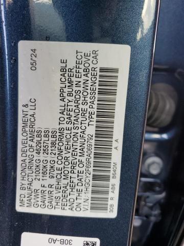 2024 HONDA ACCORD HYB 1HGCY2F69RA069792