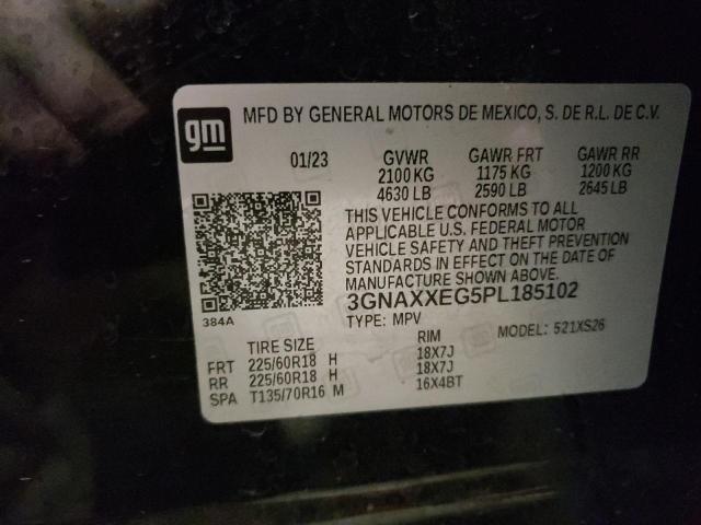 2023 CHEVROLET EQUINOX PR - 3GNAXXEG5PL185102
