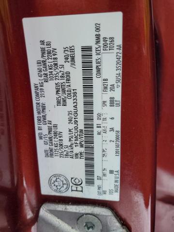 2016 FORD ESCAPE TIT - 1FMCU0J91GUA33361