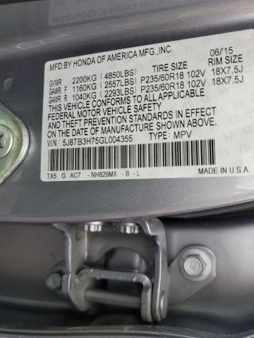 2016 ACURA RDX ADVANC 5J8TB3H75GL004355