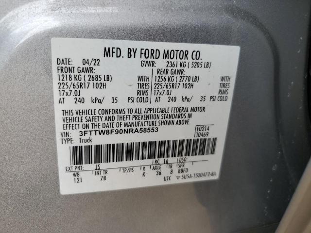 2022 FORD MAVERICK X - 3FTTW8F90NRA58553