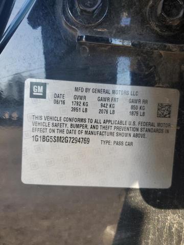 2016 CHEVROLET CRUZE PREM - 1G1BG5SM2G7294769