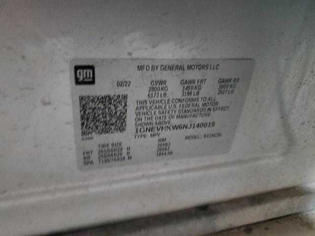 2022 CHEVROLET TRAVERSE L - 1GNEVHKW6NJ140019