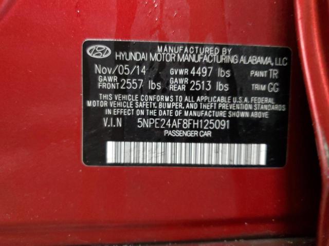 2015 HYUNDAI SONATA SE - 5NPE24AF8FH125091