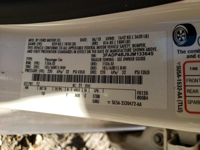 2018 FORD FIESTA SE - 3FADP4BJ9JM133645