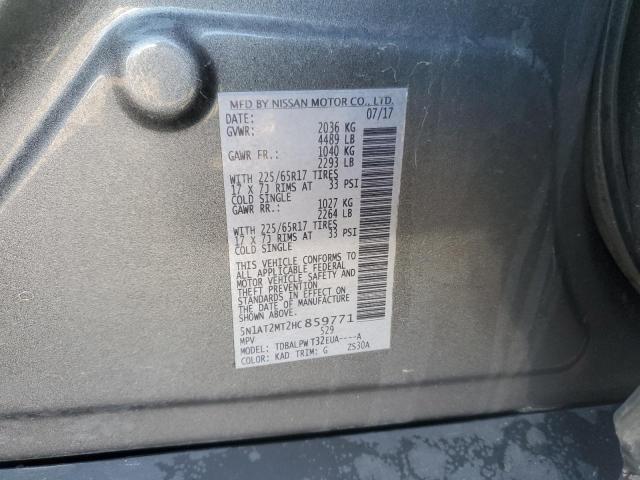 2017 NISSAN ROGUE S - 5N1AT2MT2HC859771