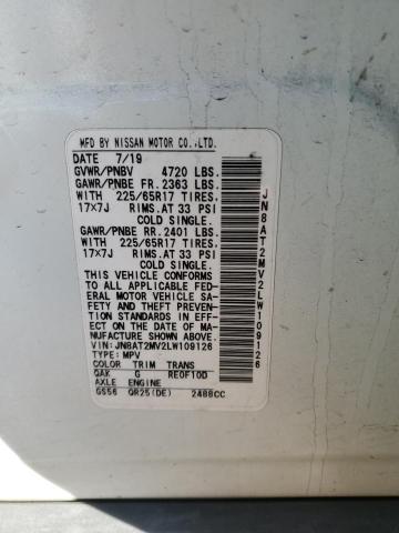2020 NISSAN ROGUE S - JN8AT2MV2LW109126