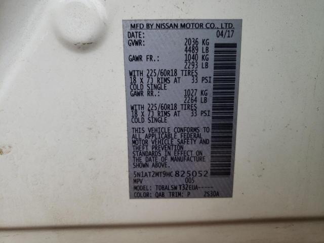 2017 NISSAN ROGUE S - 5N1AT2MT9HC825052