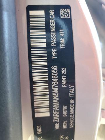 2021 ALFA ROMEO GIULIA SPO - ZARFAMAN5M7648056