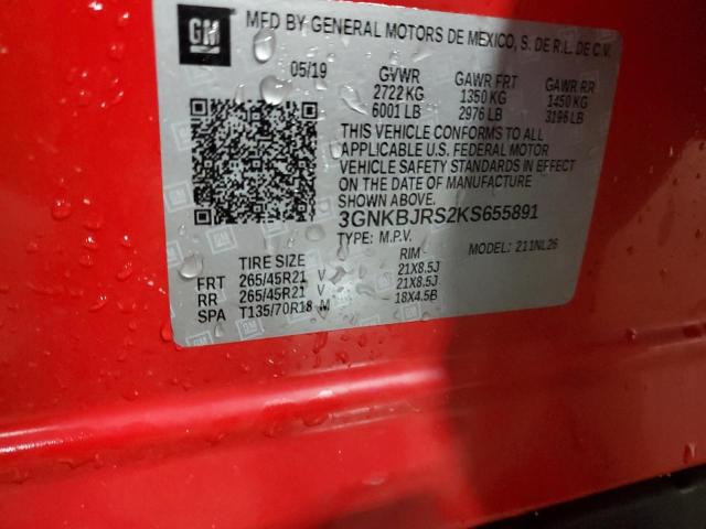 2019 CHEVROLET BLAZER RS - 3GNKBJRS2KS655891