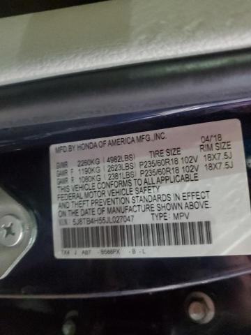 2018 ACURA RDX TECHNO - 5J8TB4H55JL027047