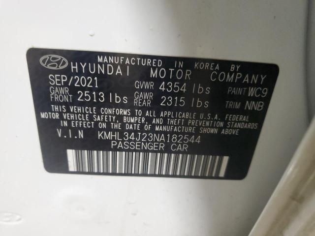 2022 HYUNDAI SONATA LIM KMHL34J23NA182544