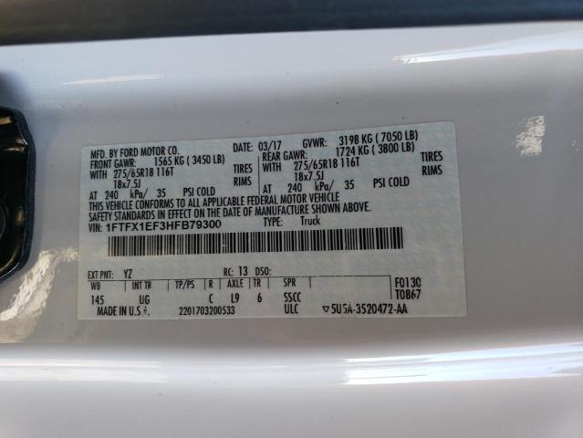 2017 FORD F150 SUPER - 1FTFX1EF3HFB79300
