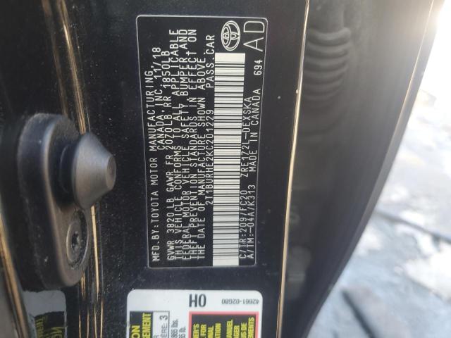 2019 TOYOTA COROLLA L - 2T1BURHE2KC201229