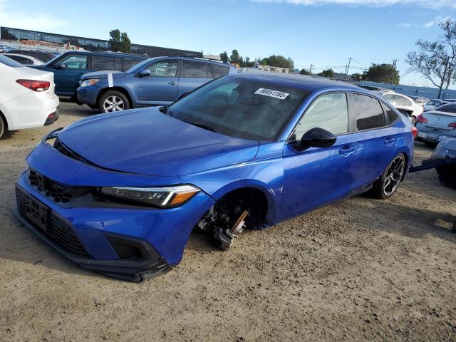 HONDA CIVIC SI 2022 blue  gas 2HGFE1E58NH476202 photo #1