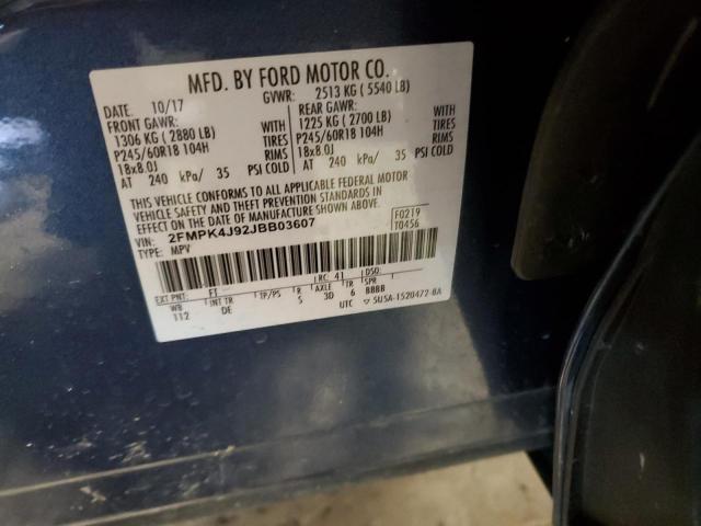 2018 FORD EDGE SEL - 2FMPK4J92JBB03607