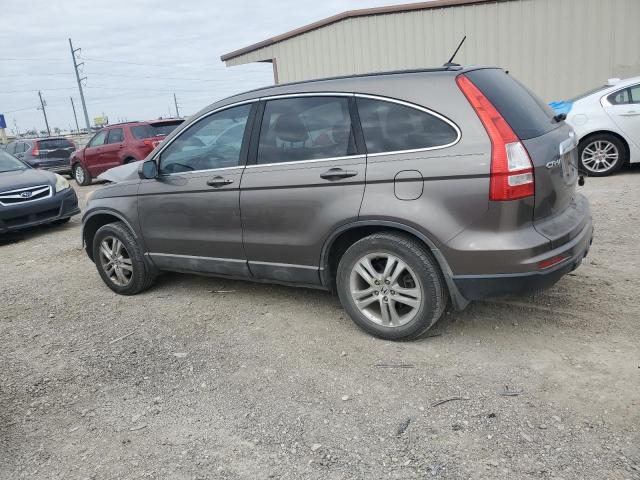 HONDA CR-V EXL 2010 silver  gas 5J6RE3H73AL010950 photo #3