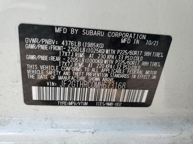 2021 SUBARU CROSSTREK JF2GTHRC0MH673168