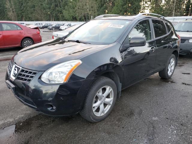 NISSAN ROGUE S 2008 black  gas JN8AS58V28W127633 photo #1