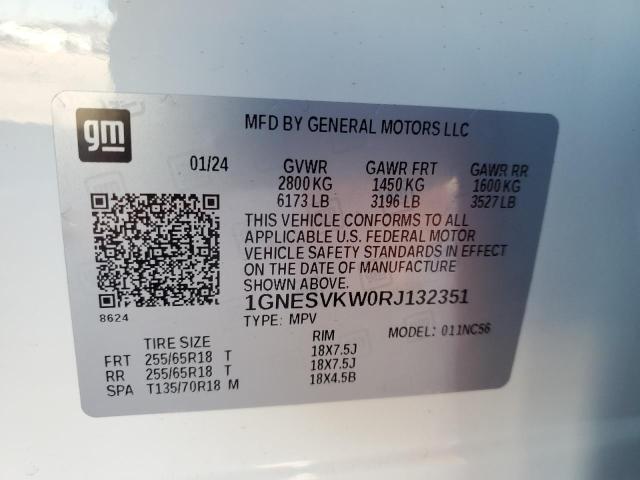 2024 CHEVROLET TRAVERSE L - 1GNESVKW0RJ132351