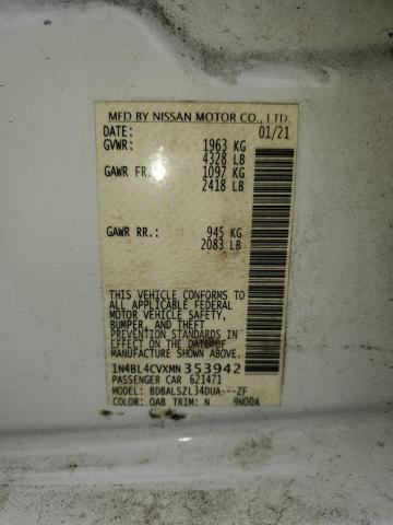 2021 NISSAN ALTIMA SR - 1N4BL4CVXMN353942