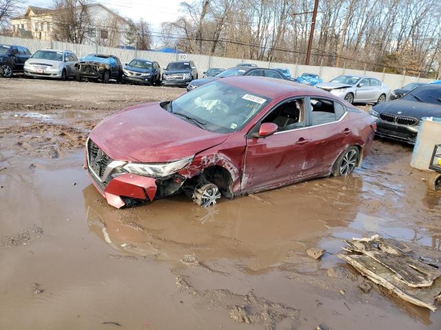 NISSAN SENTRA SV 2020 burgundy  gas 3N1AB8CV6LY233995 photo #1