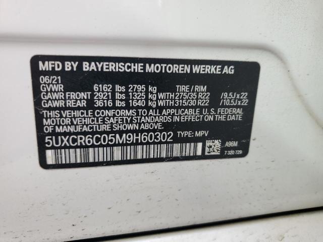 2021 BMW X5 XDRIVE4 - 5UXCR6C05M9H60302