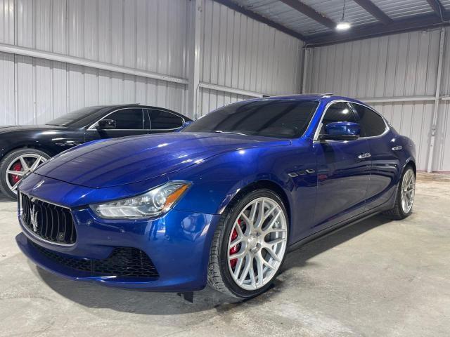 MASERATI GHIBLI S 2014 blue sedan 4d gas ZAM57RTA0E1087454 photo #3