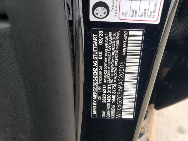 2023 MERCEDES-BENZ S 580 4MAT W1K6G7GB5PA220508