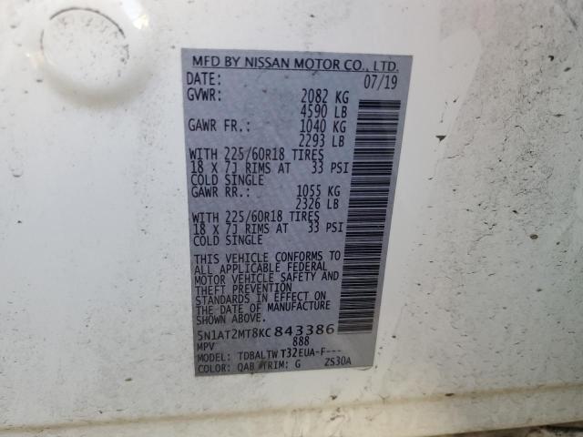 2019 NISSAN ROGUE S - 5N1AT2MT8KC843386