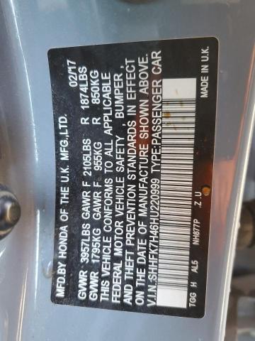 2017 HONDA CIVIC SPOR SHHFK7H46HU220999