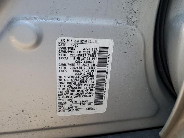 2020 NISSAN ROGUE S JN8AT2MV2LW139467