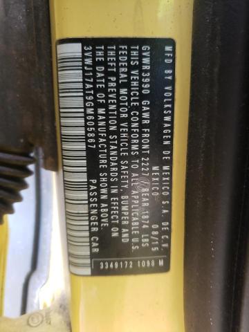 2016 VOLKSWAGEN BEETLE 3VWJ17AT9GM605867