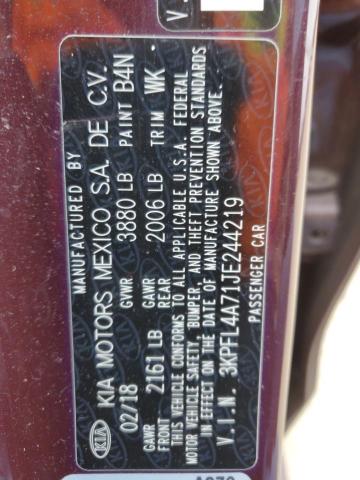 2018 KIA FORTE LX - 3KPFL4A71JE244219