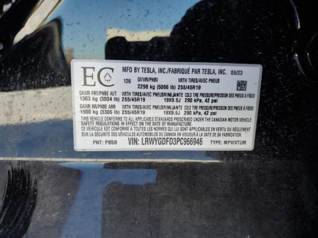 2023 TESLA MODEL Y - LRWYGDFD3PC966946
