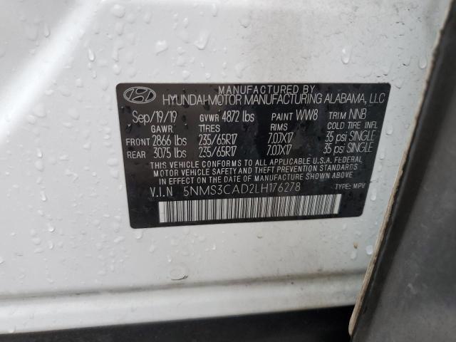 2020 HYUNDAI SANTA FE S 5NMS3CAD2LH176278