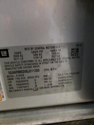 2016 BUICK ENCLAVE - 5GAKRBKD0GJ311380