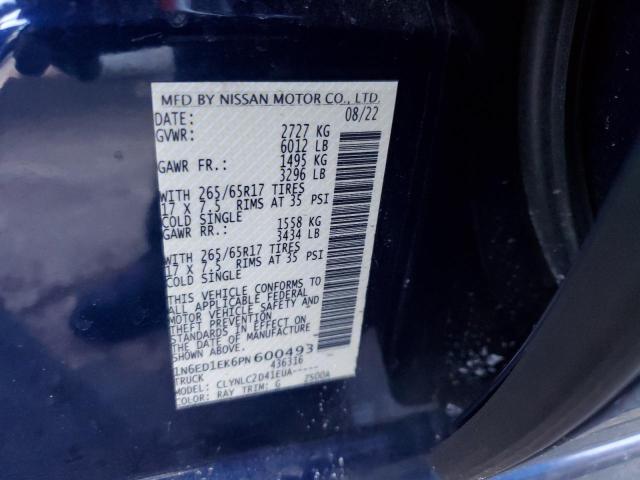 2023 NISSAN FRONTIER S 1N6ED1EK6PN600493
