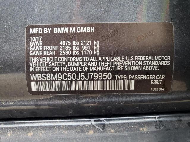 2018 BMW M3 WBS8M9C50J5J79950
