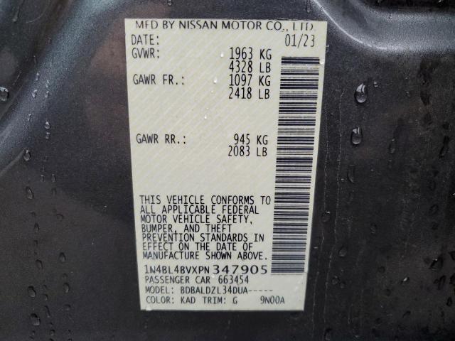 2023 NISSAN ALTIMA S - 1N4BL4BVXPN347905