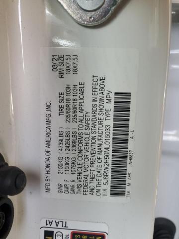 2021 HONDA CR-V EX 5J6RW2H50ML015033