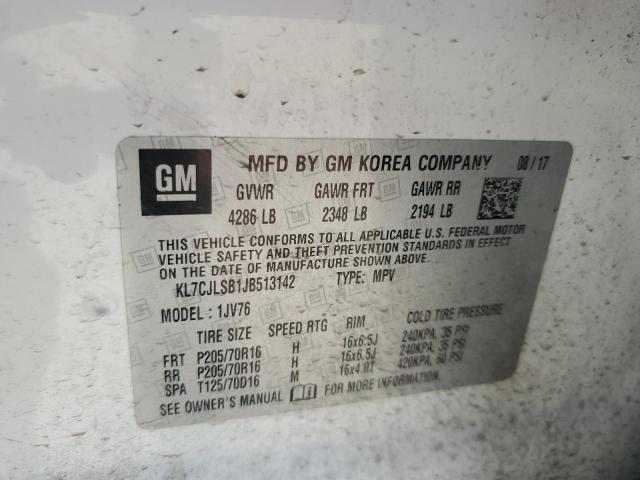 2018 CHEVROLET TRAX 1LT - KL7CJLSB1JB513142