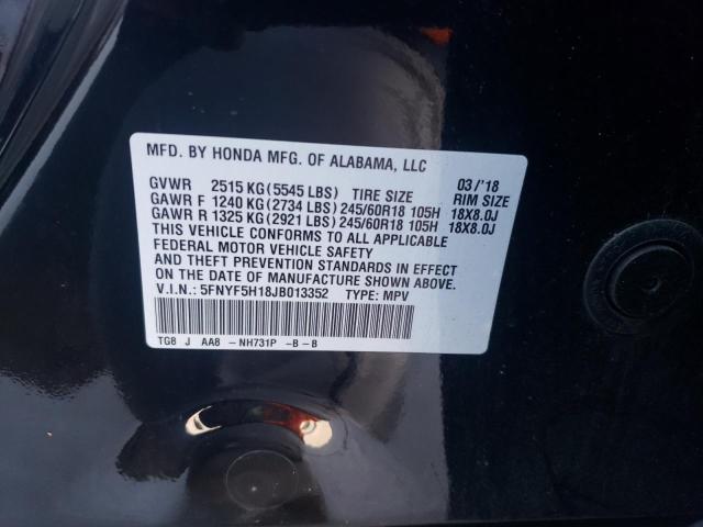 2018 HONDA PILOT LX - 5FNYF5H18JB013352