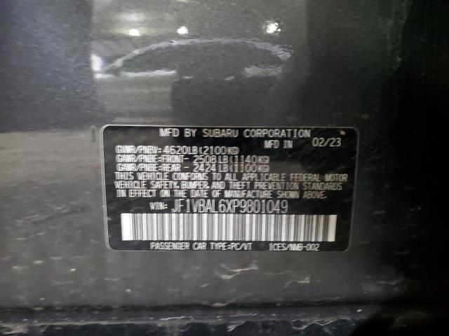 2023 SUBARU WRX LIMITE JF1VBAL6XP9801049
